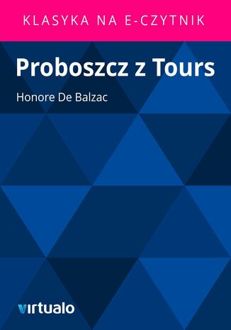 Proboszcz z Tours Honore de Balzac - okadka ebooka
