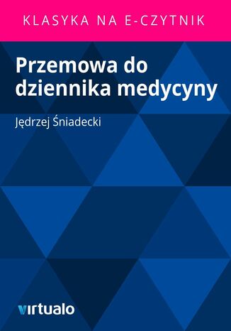 Przemowa do dziennika medycyny Jdrzej niadecki - okadka ebooka