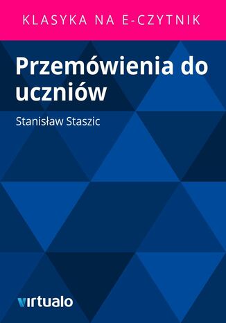 Przemwienia do uczniw Stanisaw Staszic - okadka ebooka