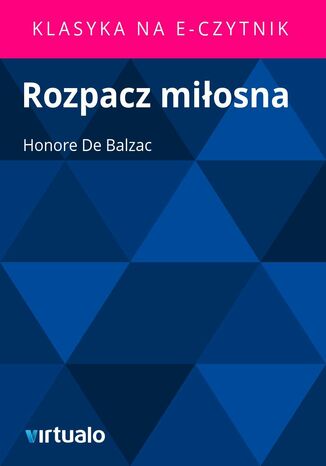 Rozpacz miosna Honore de Balzac - okadka audiobooka MP3