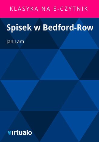 Spisek w Bedford-Row Jan Pawe Ferdynand Lam - okadka audiobooka MP3