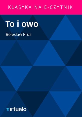 To i owo Bolesaw Prus - okadka ebooka
