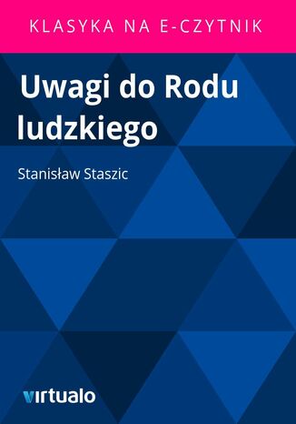 Uwagi do Rodu ludzkiego Stanisaw Staszic - okadka ebooka