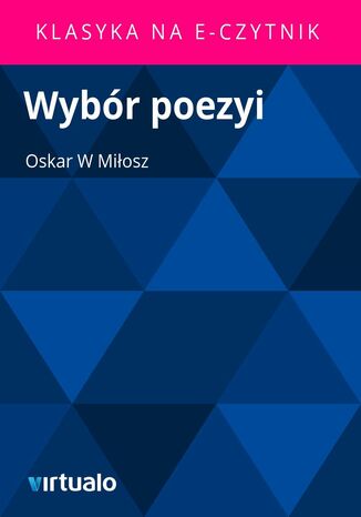Wybr poezyi Oskar W Miosz - okadka ebooka