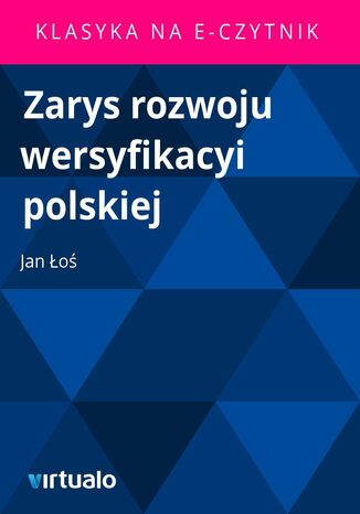 Zarys rozwoju wersyfikacyi polskiej Jan o - okadka audiobooka MP3