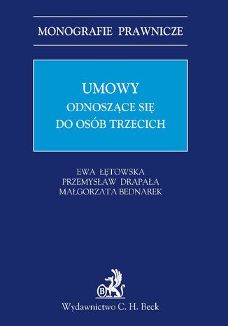 Umowy odnoszce si do osb trzecich Magorzata Bednarek, Przemysaw Drapaa, Ewa towska - okadka ebooka