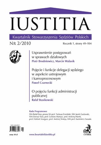 Iustitia. Kwartalnik Stowarzyszenia Sdziw Polskich Nr 2/2010 Opracowanie zbiorowe - okadka ebooka