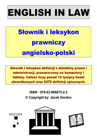 English in Law Jacek Gordon - okładka ebooka
