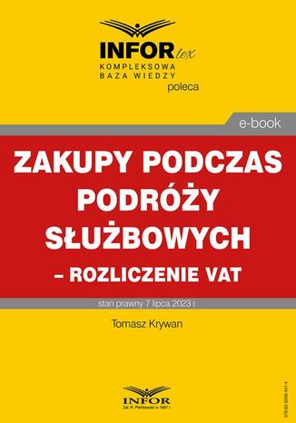Zakupy podczas podry subowych  rozliczenie VAT Tomasz Krywan - okadka audiobooks CD