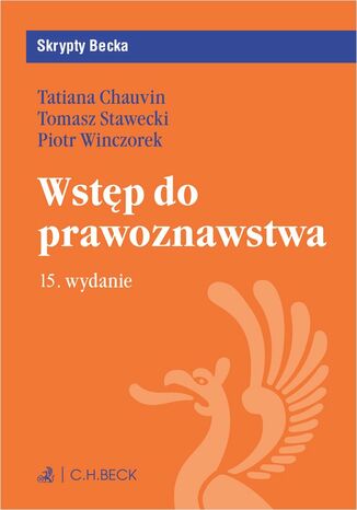 Wstp do prawoznawstwa z testami online Tatiana Chauvin prof. UW, Tomasz Stawecki prof. UW - okadka ebooka