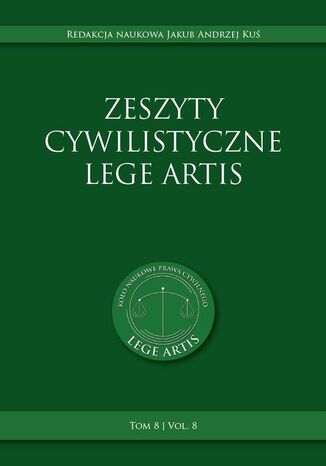 Zeszyty cywilistyczne Lege Artis. Tom 8 Jakub Andrzej Ku - okadka audiobooka MP3