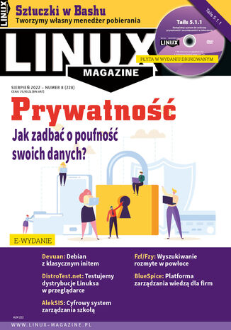Okładka:Linux Magazine (sierpień 2022) 