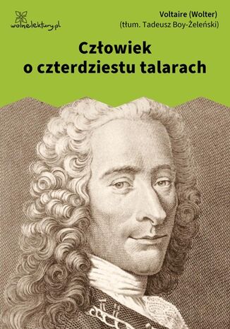 Czowiek o czterdziestu talarach Voltaire (Wolter) - okadka ebooka