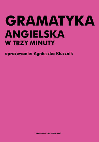 Gramatyka angielska w trzy minuty Agnieszka Klucznik - okadka audiobooka MP3