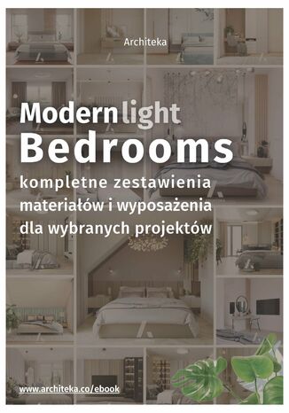 Okładka:Nowoczesna sypialnia - przydatne rozwiązania. Katalog z zestawieniami materiałów i wyposażenia 