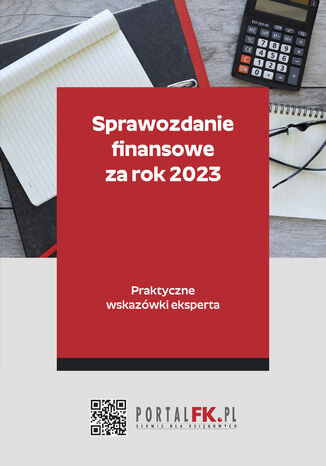 Okładka:Sprawozdanie finansowe za rok 2023 