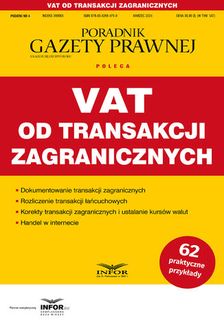 Okładka:VAT od transakcji zagranicznych 