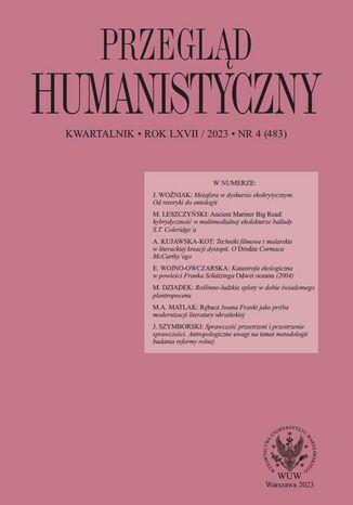 Przegld Humanistyczny 2023/4 (483) Tomasz Wjcik - okadka ebooka