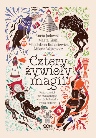 Cztery ywioy magii Aneta Jadowska, Milena Wjtowicz, Marta Kisiel, Magdalena Kubasiewicz - okadka audiobooka MP3