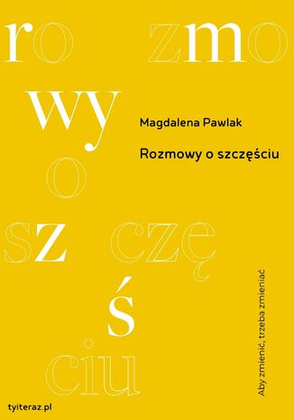 Rozmowy o szczciu Magdalena Pawlak - okadka audiobooka MP3