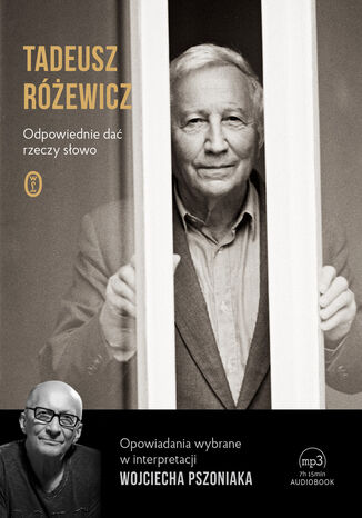 Odpowiednie da rzeczy sowo Tadeusz Rewicz - okadka audiobooks CD