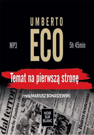 Temat na pierwszą stronę Umberto Eco - okładka ebooka