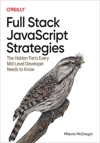 Okładka: Full Stack JavaScript Strategies. The Hidden Parts Every Mid-Level Developer Needs to Know