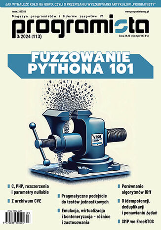 Okładka: Programista nr 113. Python Fuzzing 101