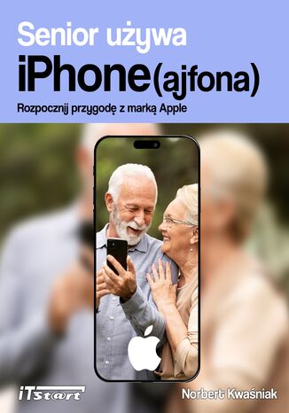 Senior używa iPhone(ajfona)