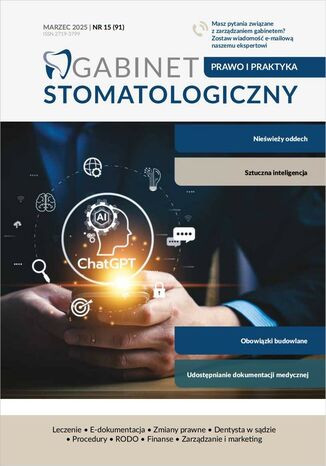 Gabinet Stomatologiczny, Prawo i praktyka, nr 91