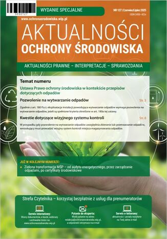 Aktualnosci ochrony srodowiska nr specjalny 127