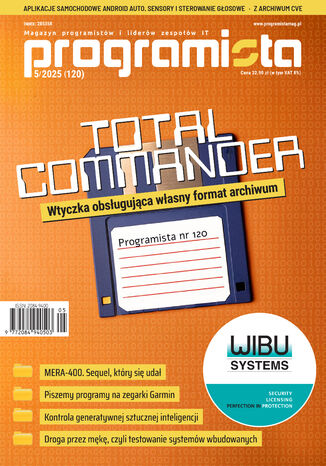 Okładka: Programista nr 120. Total Commander - wtyczka obsługująca własny format archiwum