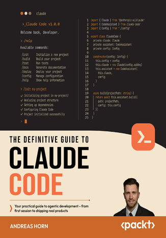 Okładka: The Definitive Guide to Claude Code. Your practical guide to agentic development - from first session to shipping real products