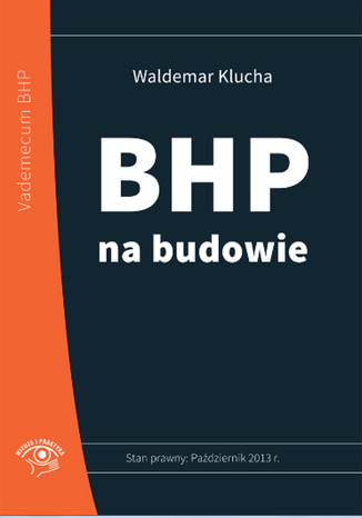 BHP na budowie Waldemar Klucha - okadka ebooka