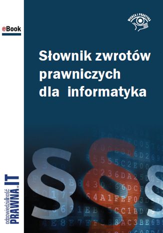 Okładka: Słownik zwrotów prawniczych dla informatyka