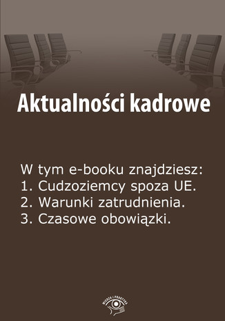 Aktualnoci kadrowe, wydanie maj 2014 r Szymon Sokolnik - okadka ebooka