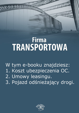 Firma transportowa, wydanie stycze 2014 r Izabela Kunowska - okadka audiobooka MP3