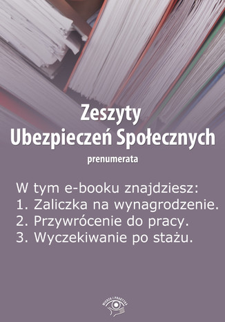 Zeszyty Ubezpiecze Spoecznych, wydanie maj 2014 r Krystyna Trojanowska - okadka ebooka
