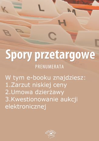 Spory przetargowe, wydanie padziernik 2014 r Klaudyna Saja-wirkowska - okadka audiobooka MP3