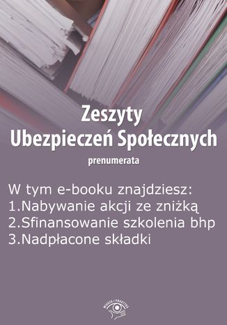 Zeszyty Ubezpiecze Spoecznych, wydanie padziernik 2014 r Krystyna Trojanowska - okadka ebooka