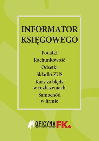 Informator ksigowego Praca zbiorowa - okadka ksiki