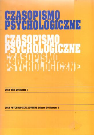 Czasopismo Psychologiczne Psychological Journal Tom 20 numer 1 Stowarzyszenie Psychologia i Architektura - okładka audiobooks CD