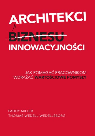Architekci innowacyjności Paddy Miller, Thomas Wedell-Wedellsborg - okładka książki