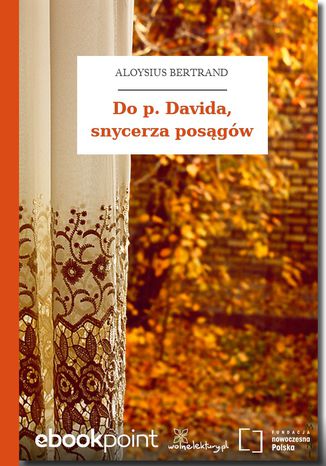 Okładka:Do p. Davida, snycerza posągów 