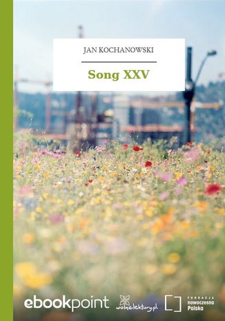 Song XXV Jan Kochanowski - okadka audiobooks CD