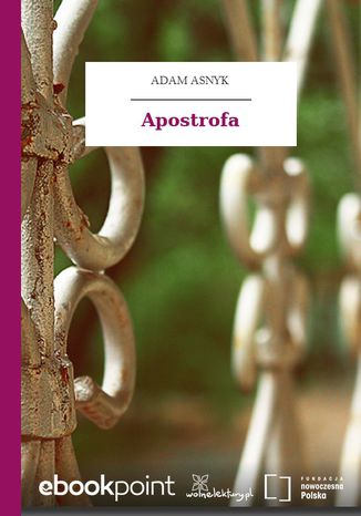 Apostrofa Adam Asnyk - okadka audiobooks CD