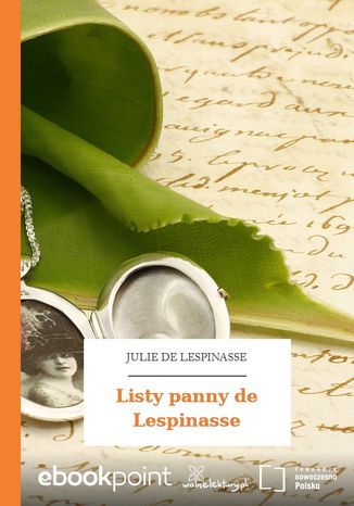 Listy panny de Lespinasse Julie de Lespinasse - okadka ebooka