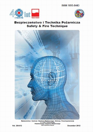 Bezpieczestwo i Technika Poarnicza, Vol.28/4/2012. Safety and Fire Technique Praca zbiorowa - okadka ebooka
