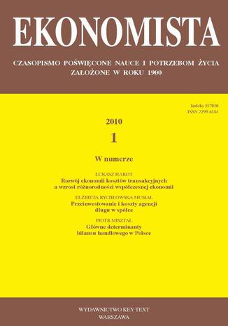 Ekonomista 2010 nr 1 Praca zbiorowa - okadka audiobooks CD