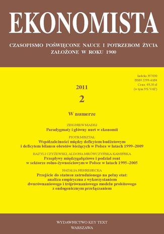 Ekonomista 2011 nr 2 Praca zbiorowa - okadka ebooka